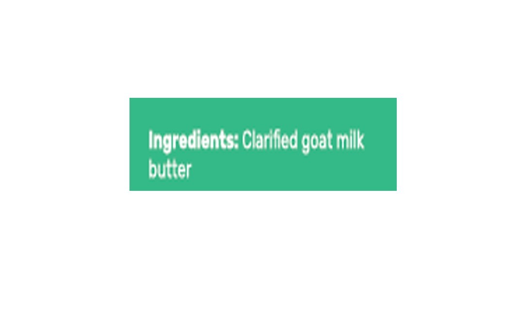 Courtyard Farms Whitality Goat Milk Ghee    Glass Jar  200 grams